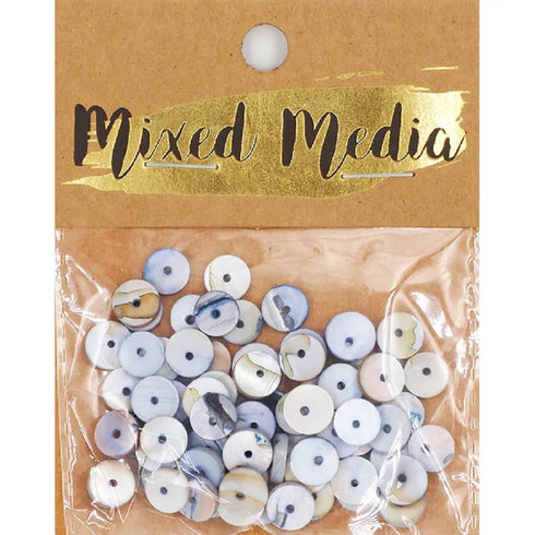 Blue Colour Shell Heishi Beads